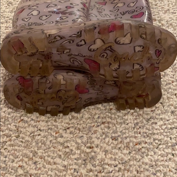 Authentic Coach Poppy mid-calf rain boots size 8 - Picture 2 of 5